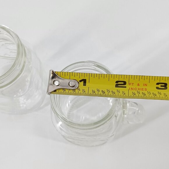 Golden Harvest Shot Drink Glass Jars Handle 2 oz Mini No Lids Set of 2 Kitchen - Picture 8 of 9